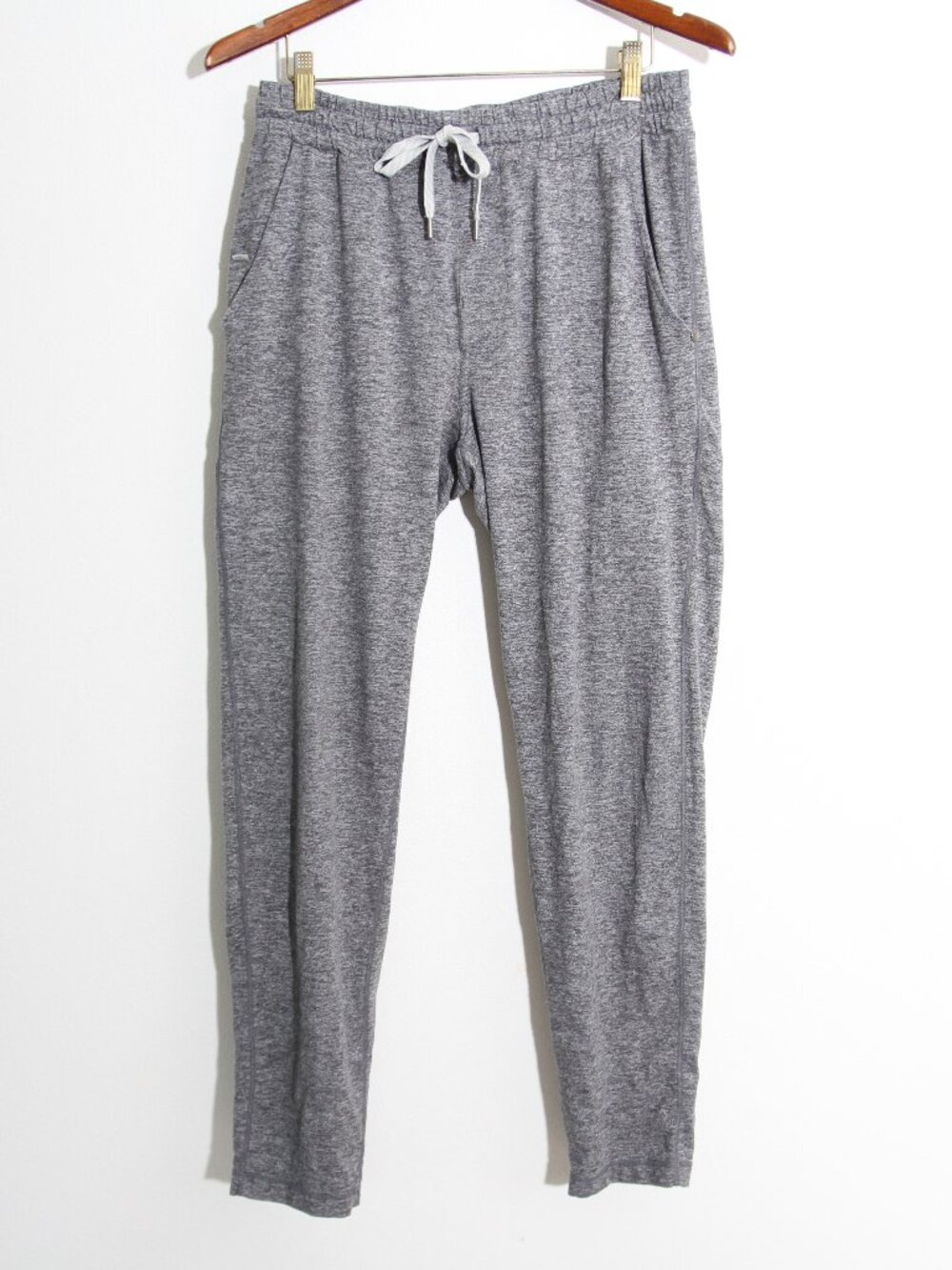 Vuori Ponto Performance Pant DreamKnit Heather Grey Straight Leg Size Medium